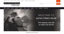 Desktop Screenshot of guitarstringsonline.com
